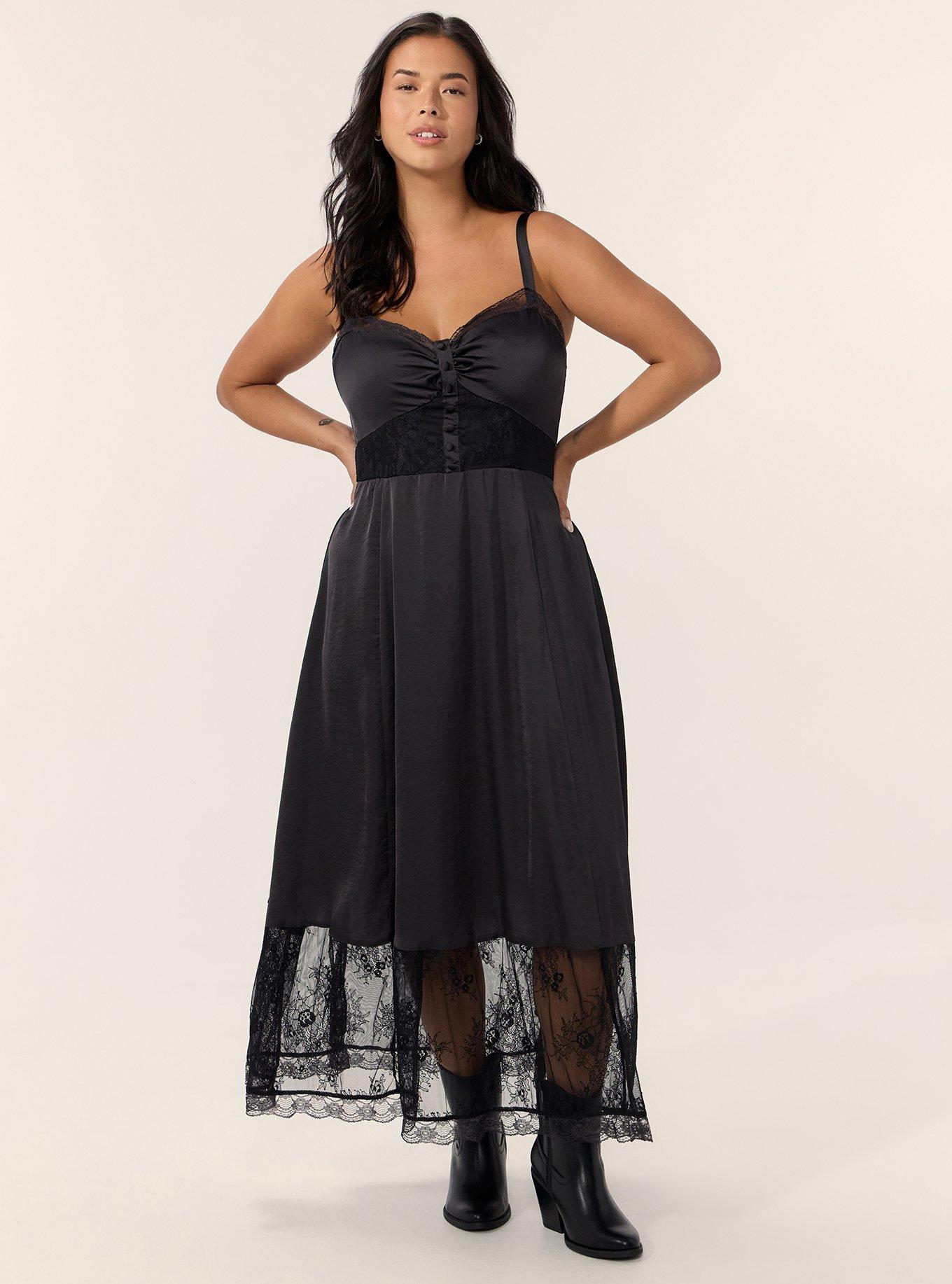 Festi Button Front Slip Dress, PHANTOM, hi-res