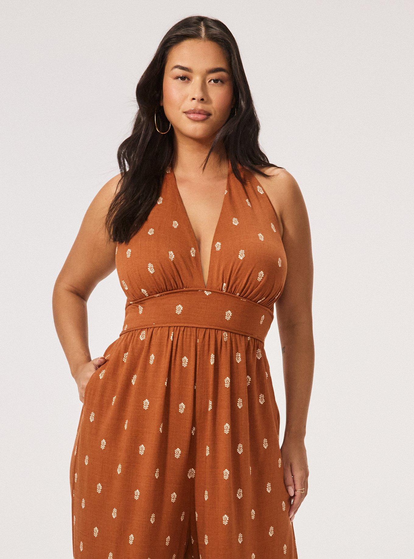 Festi Halter Jumpsuit, MIKKA MOTIFS SPICE, alternate
