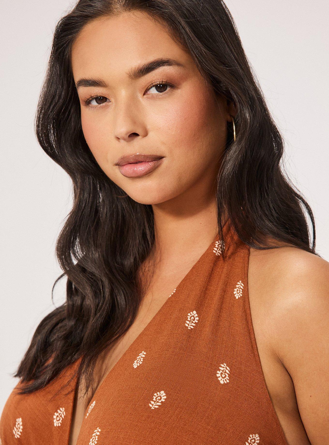 Festi Halter Jumpsuit, MIKKA MOTIFS SPICE, alternate