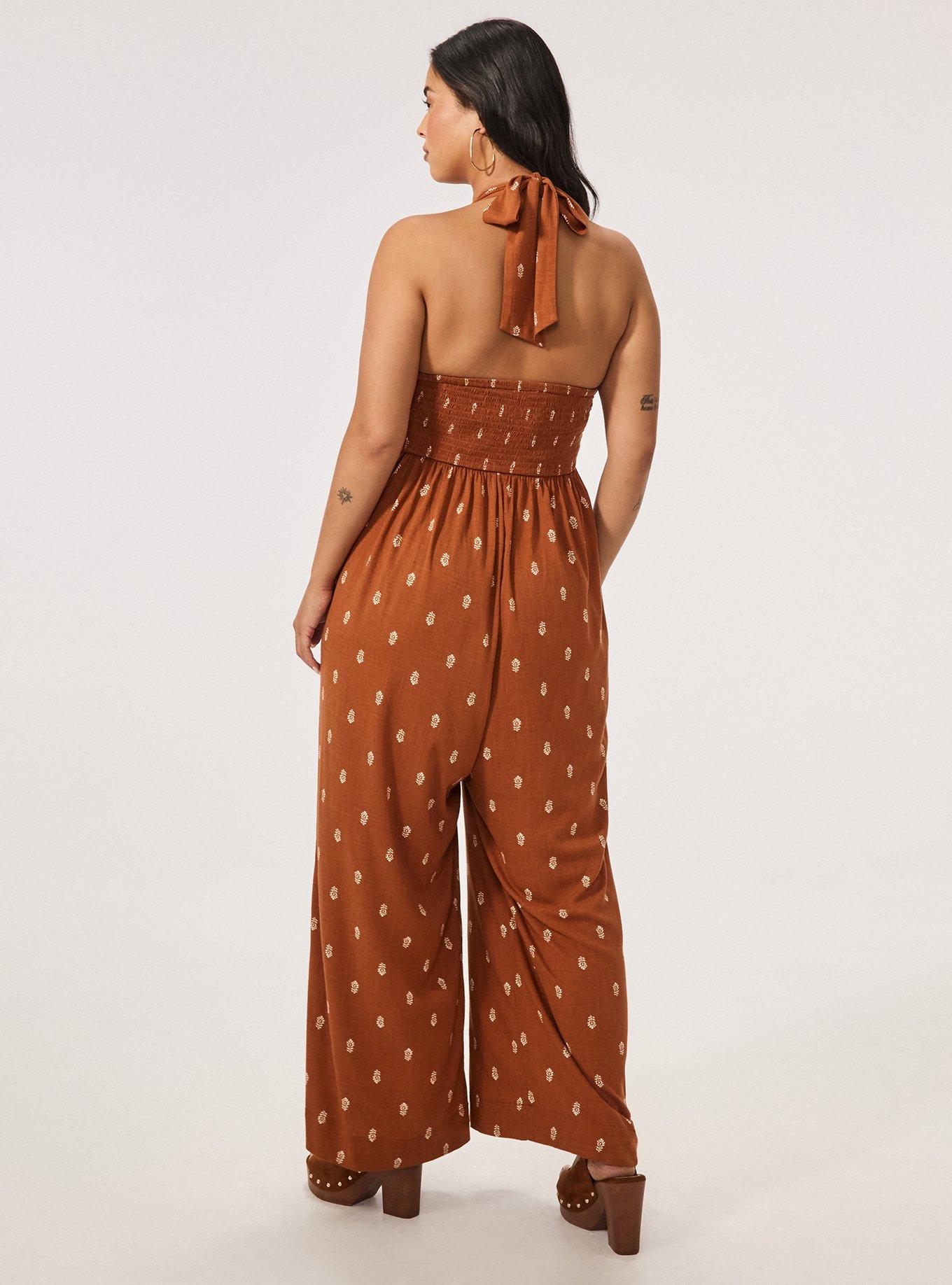 Festi Halter Jumpsuit, MIKKA MOTIFS SPICE, alternate