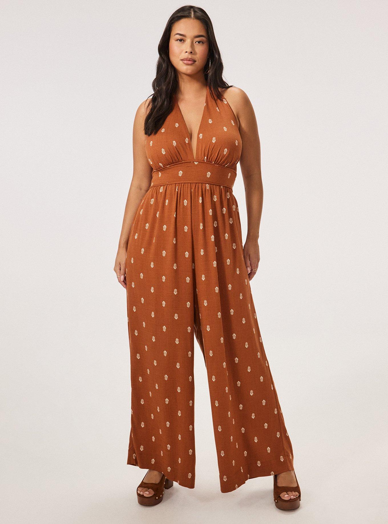 Festi Halter Jumpsuit, MIKKA MOTIFS SPICE, hi-res
