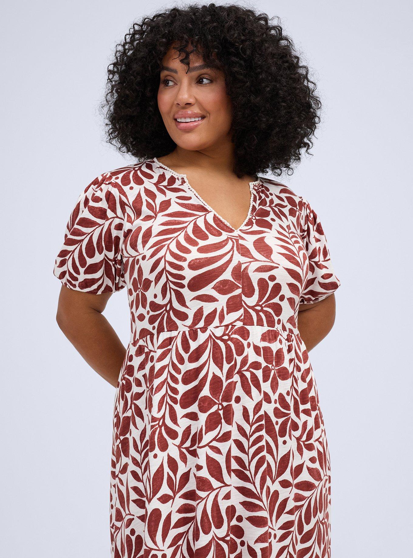 Belle Isle Puff Sleeve Tiered Maxi Dress, RAMA LEAVES RED, alternate