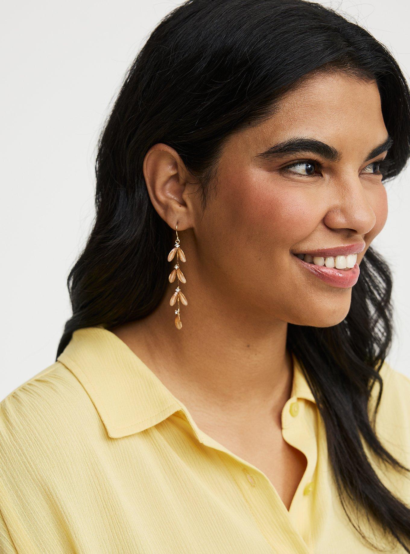 Petal Linear Earring, , alternate