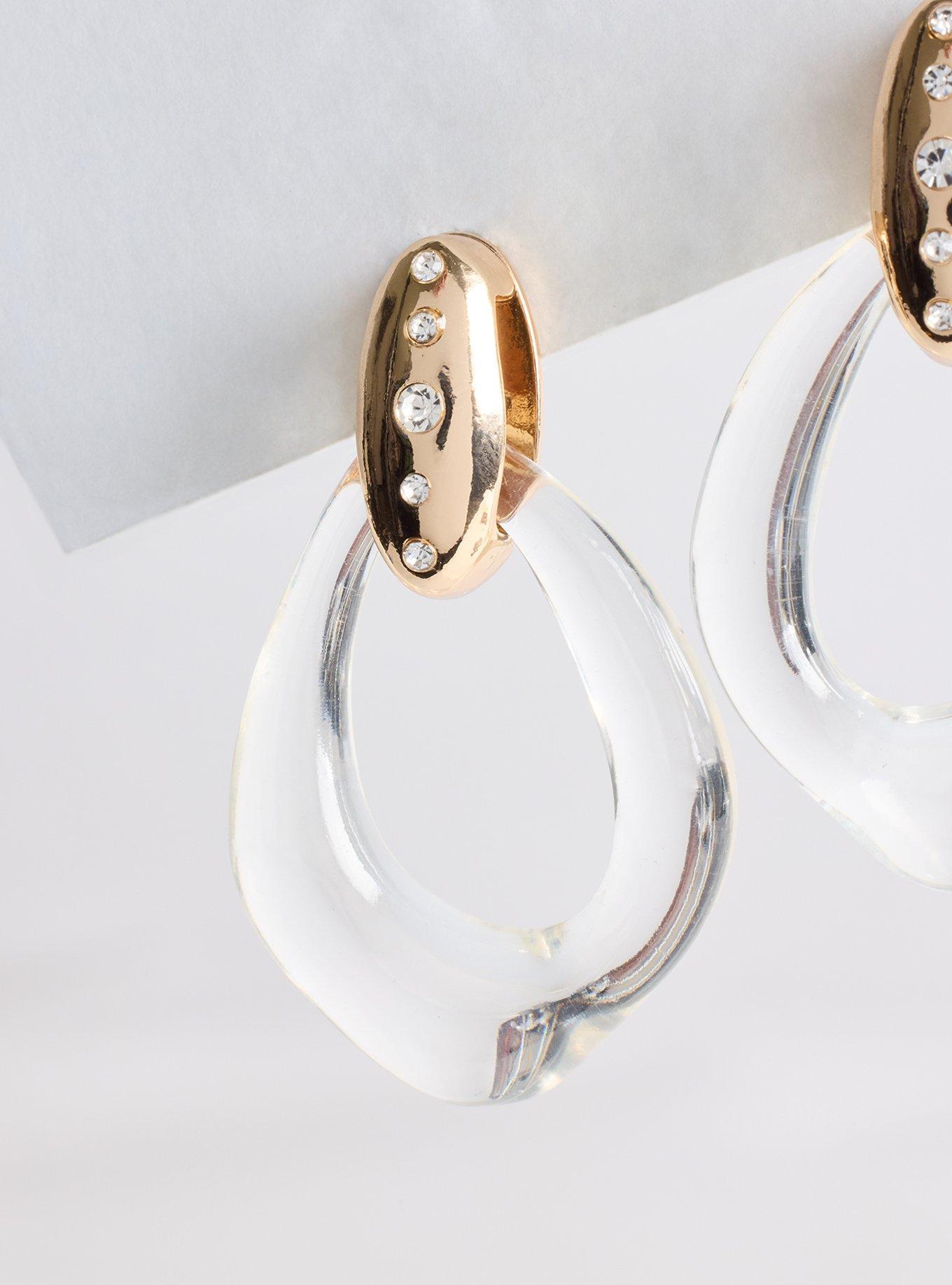 Organic Statement Hoop Earring, , alternate