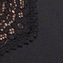 Butter Unlined Triangle Bralette, RICH BLACK, swatch