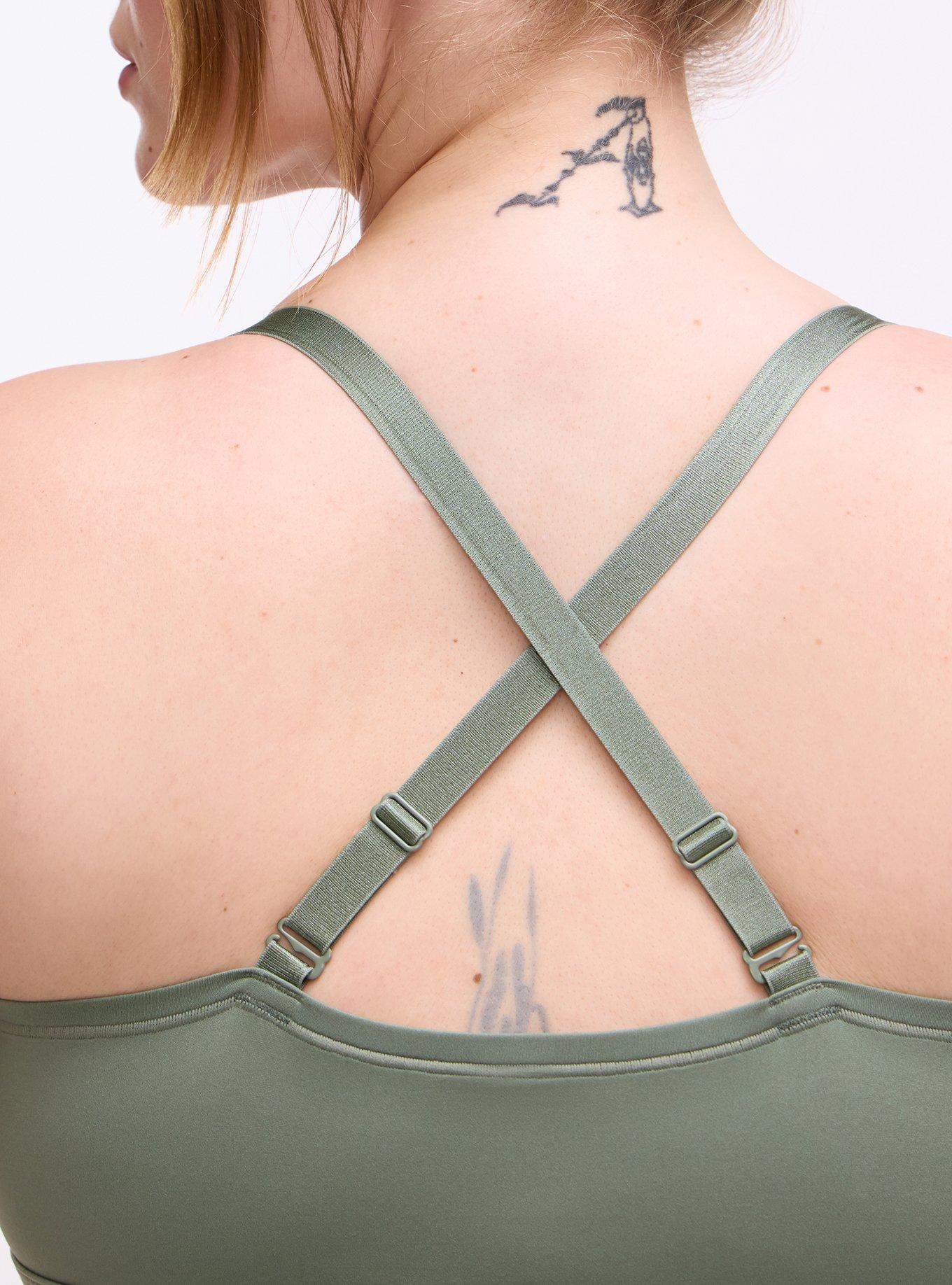 Butter Unlined Triangle Bralette, AGAVE GREEN, alternate