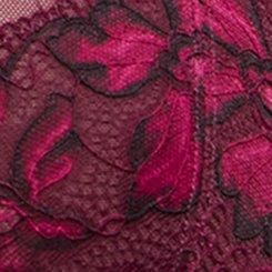 Plus Size Ava Lace Unlined Scoop Bralette, FIG, swatch