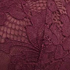 Carrie Unlined Triangle Lace Bralette, FIG, swatch