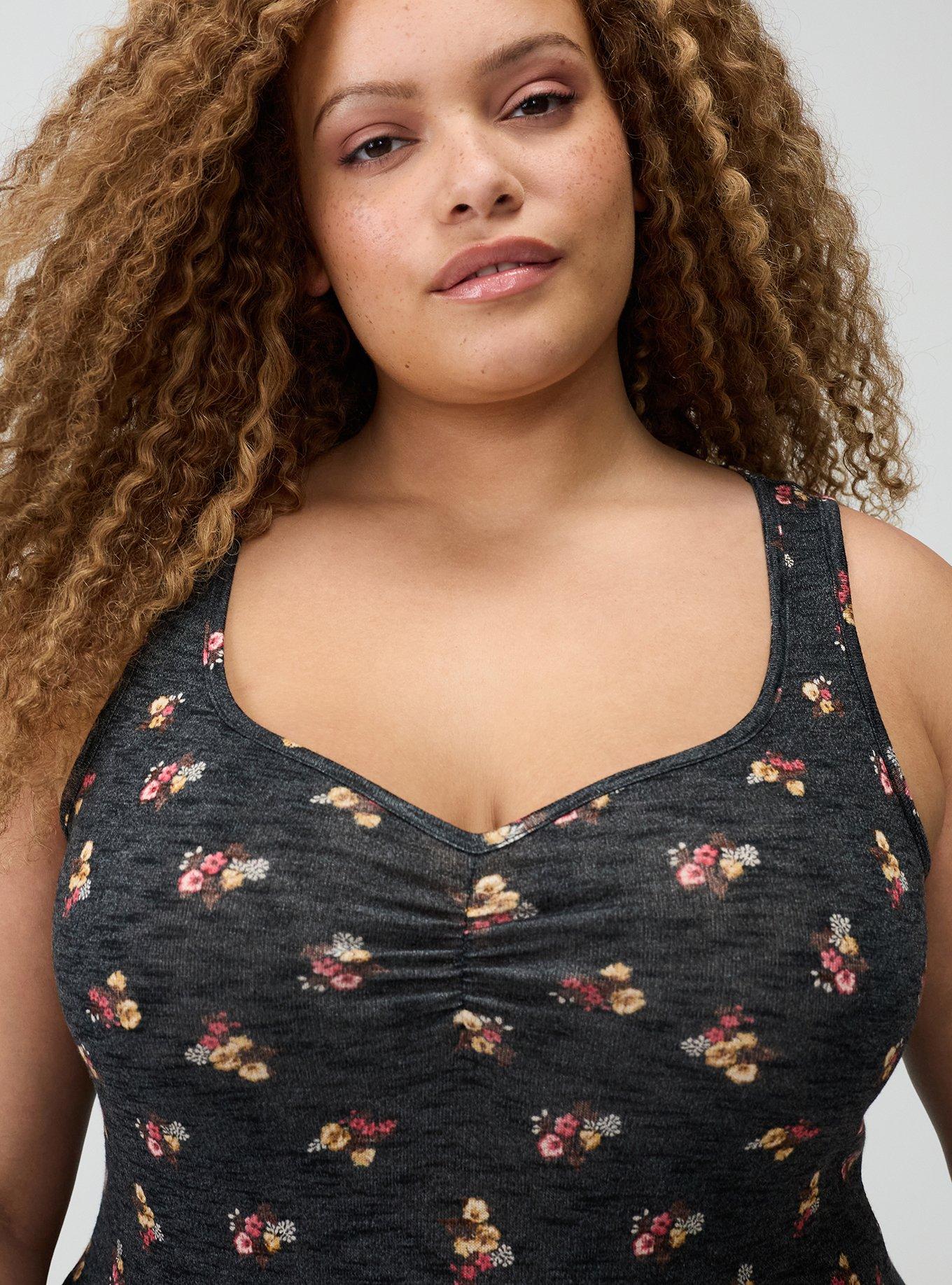 Hacci Lounge Tank, SANDY FLORAL BLACK, alternate