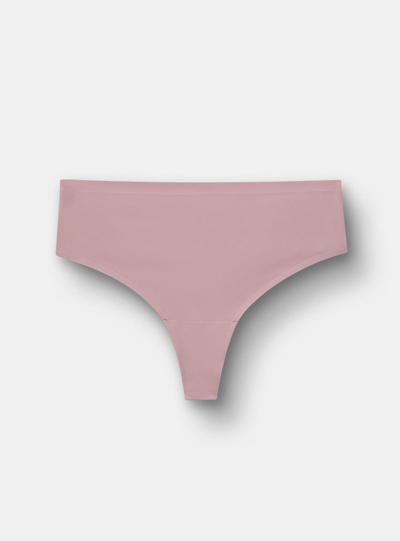 Cloud Mid-Rise Thong Panty, TOADSTOOL, flat