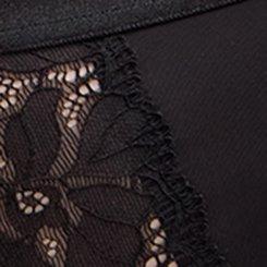 Ava Lace Mid-Rise Hipster Panty, RICH BLACK, swatch
