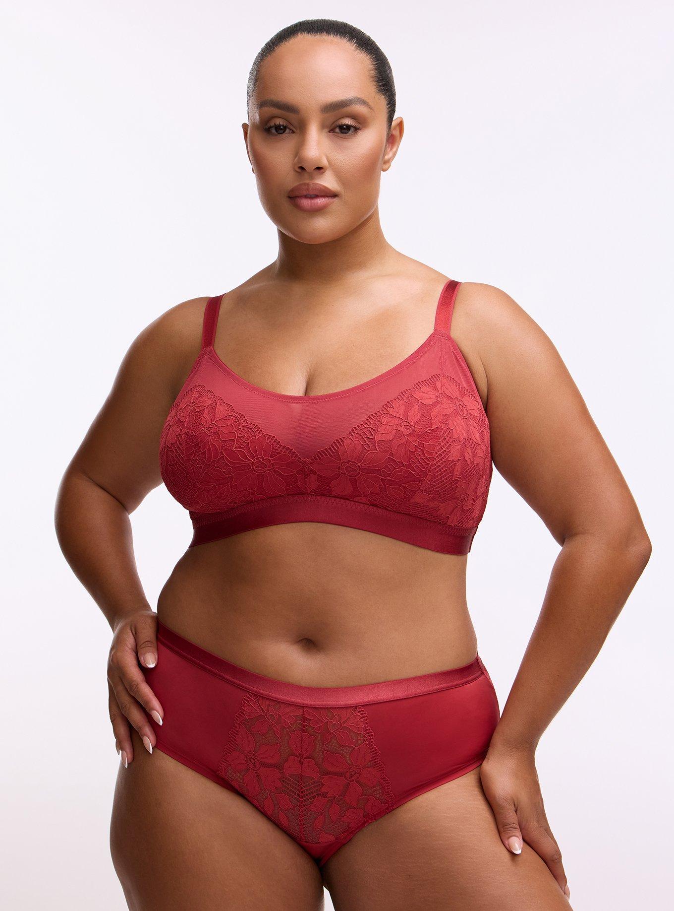 Ava Lace Mid-Rise Hipster Panty, GARNET, hi-res