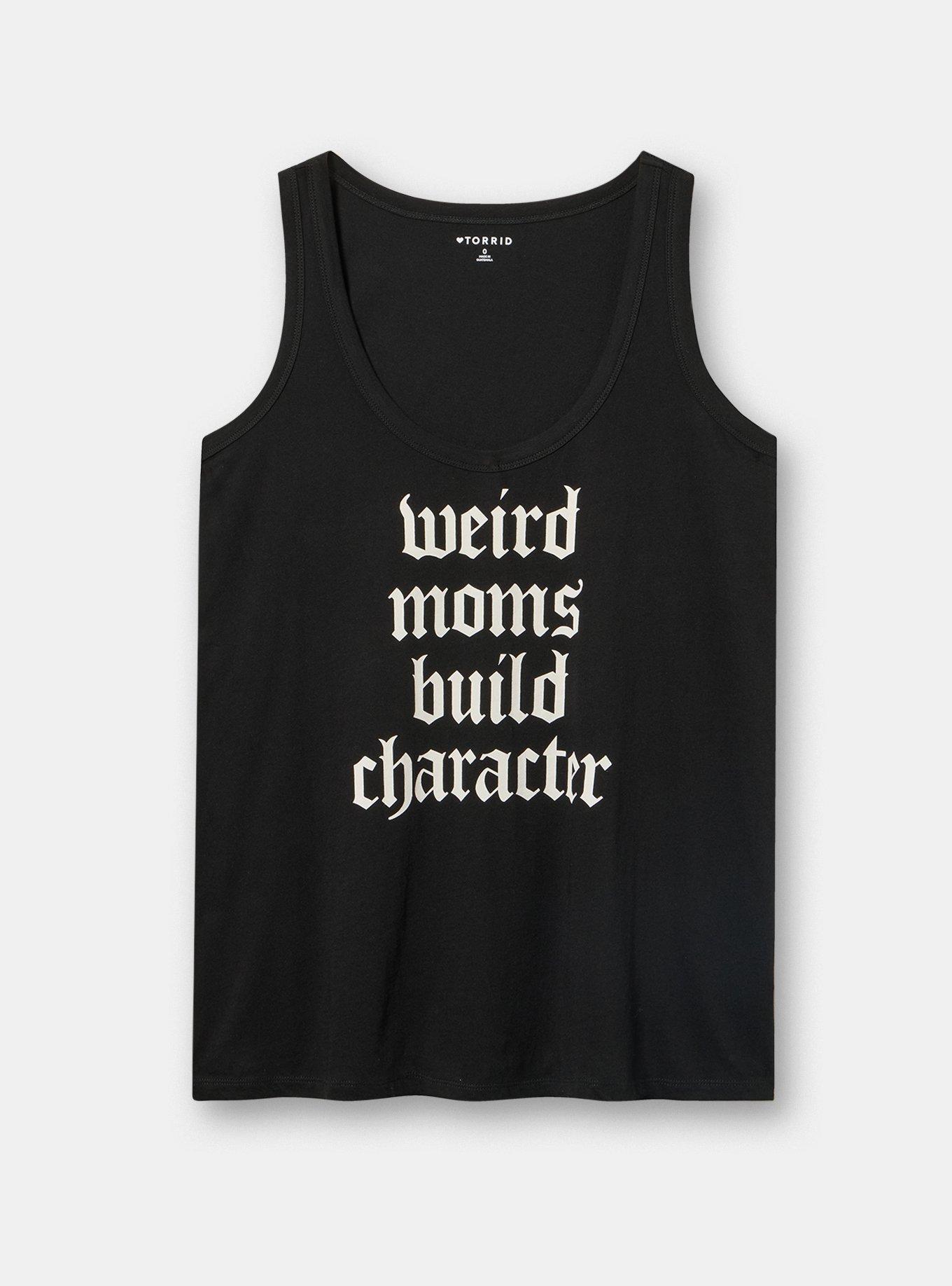 Heritage Jersey Scoop Tank, WEIRD MOMS DEEP BLACK, hi-res