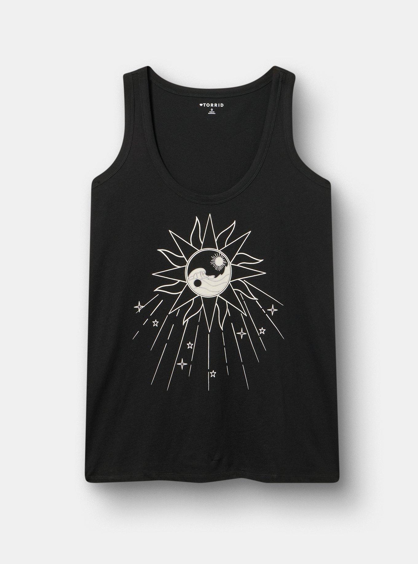 Heritage Jersey Scoop Tank, KNOW YOUR POWER DEEP BLACK, hi-res