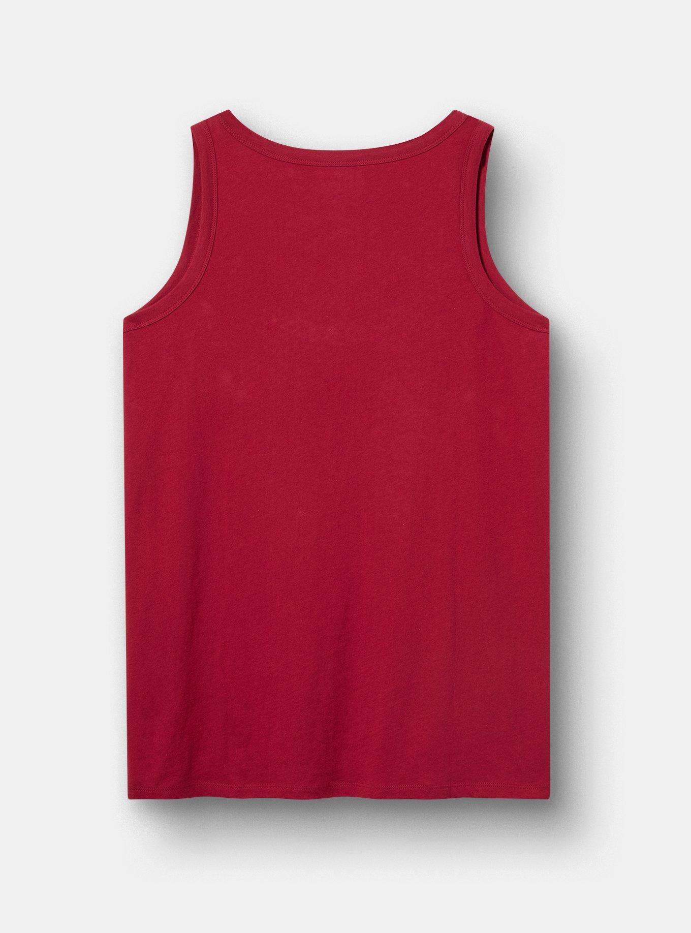 Heritage Jersey Scoop Tank, HENNA SKULL RUMBA RED, alternate