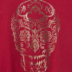 Heritage Jersey Scoop Tank, HENNA SKULL RUMBA RED, swatch