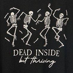 Heritage Jersey Scoop Tank, SKELETON THRIVING DEEP BLACK, swatch