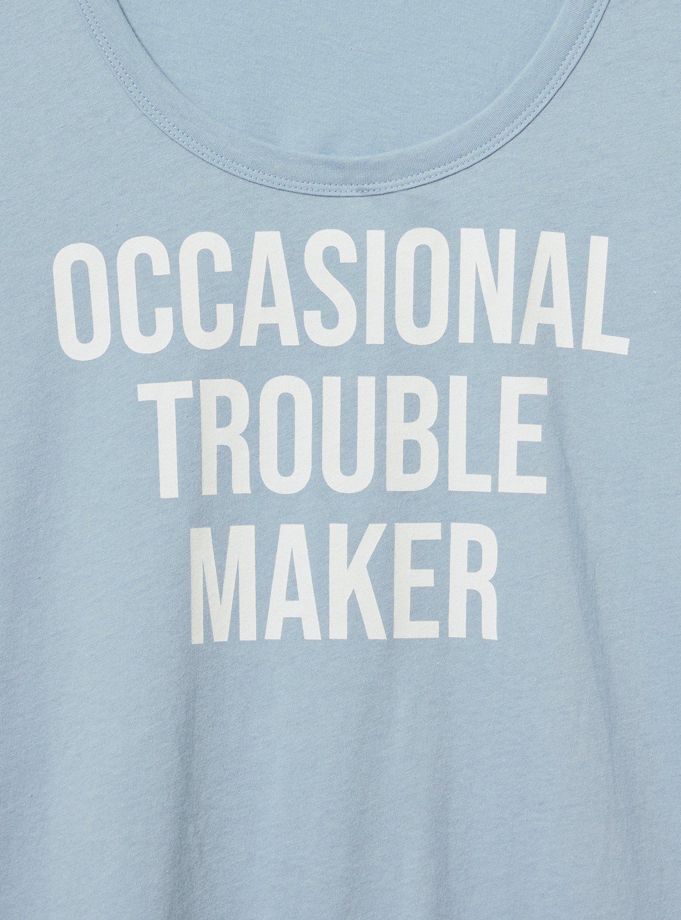 Heritage Jersey Scoop Tank, OCCASIONAL TROUBLE MAKER DUSTY BLUE, alternate