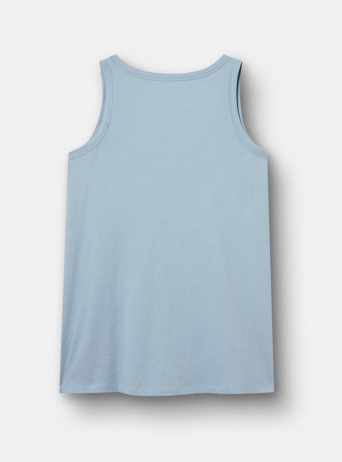 Heritage Jersey Scoop Tank, OCCASIONAL TROUBLE MAKER DUSTY BLUE, alternate