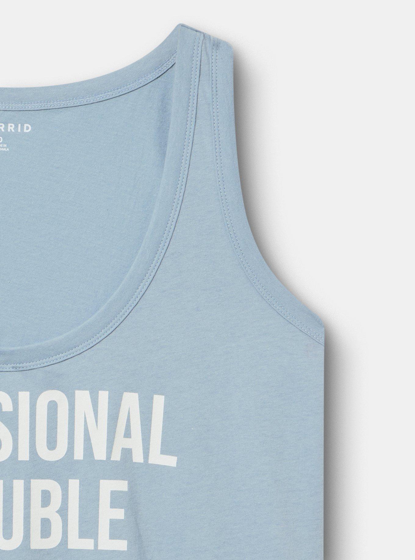 Heritage Jersey Scoop Tank, OCCASIONAL TROUBLE MAKER DUSTY BLUE, alternate