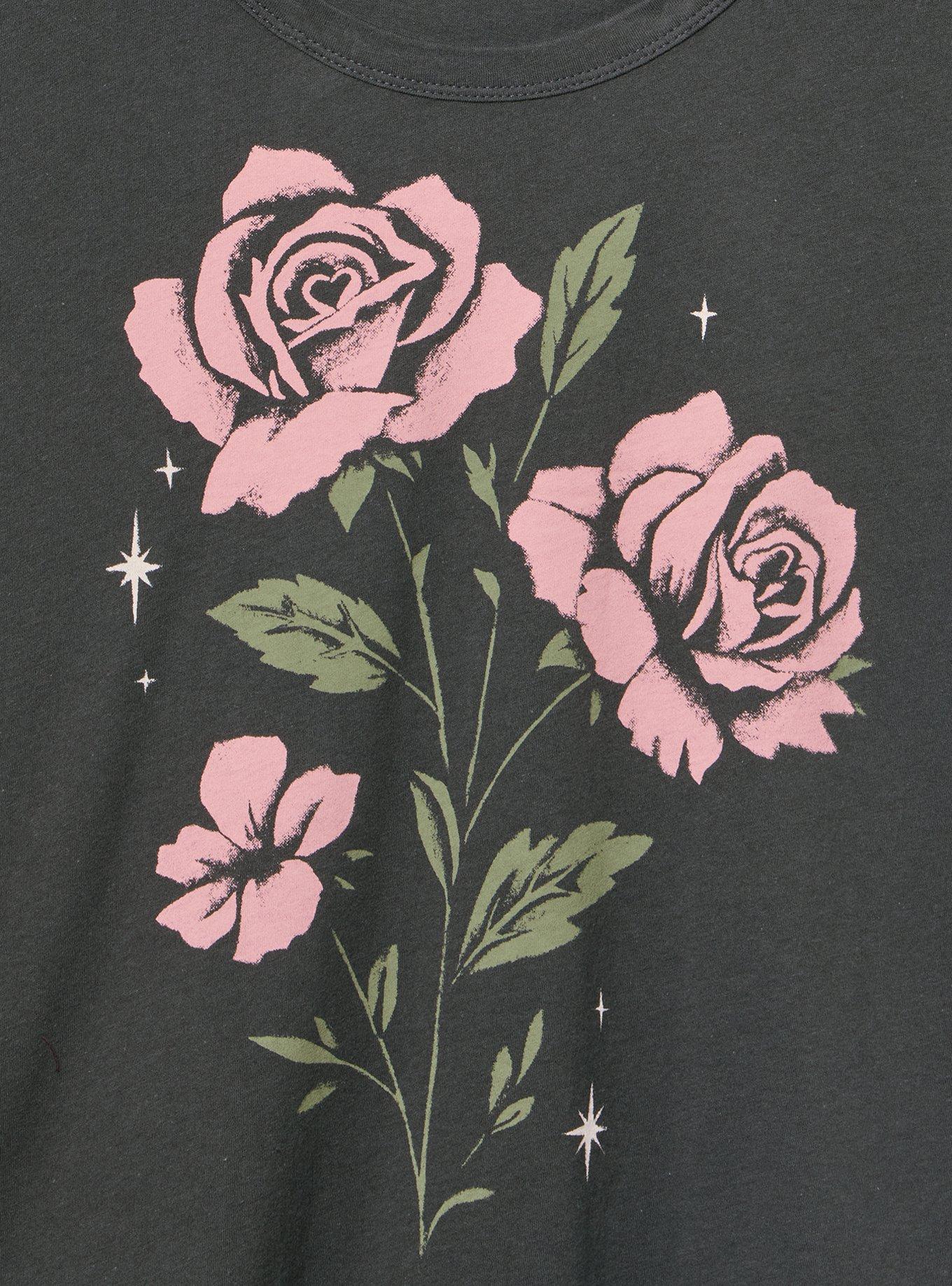 Heritage Jersey Scoop Tank, FLORAL STAR VINTAGE BLACK, alternate