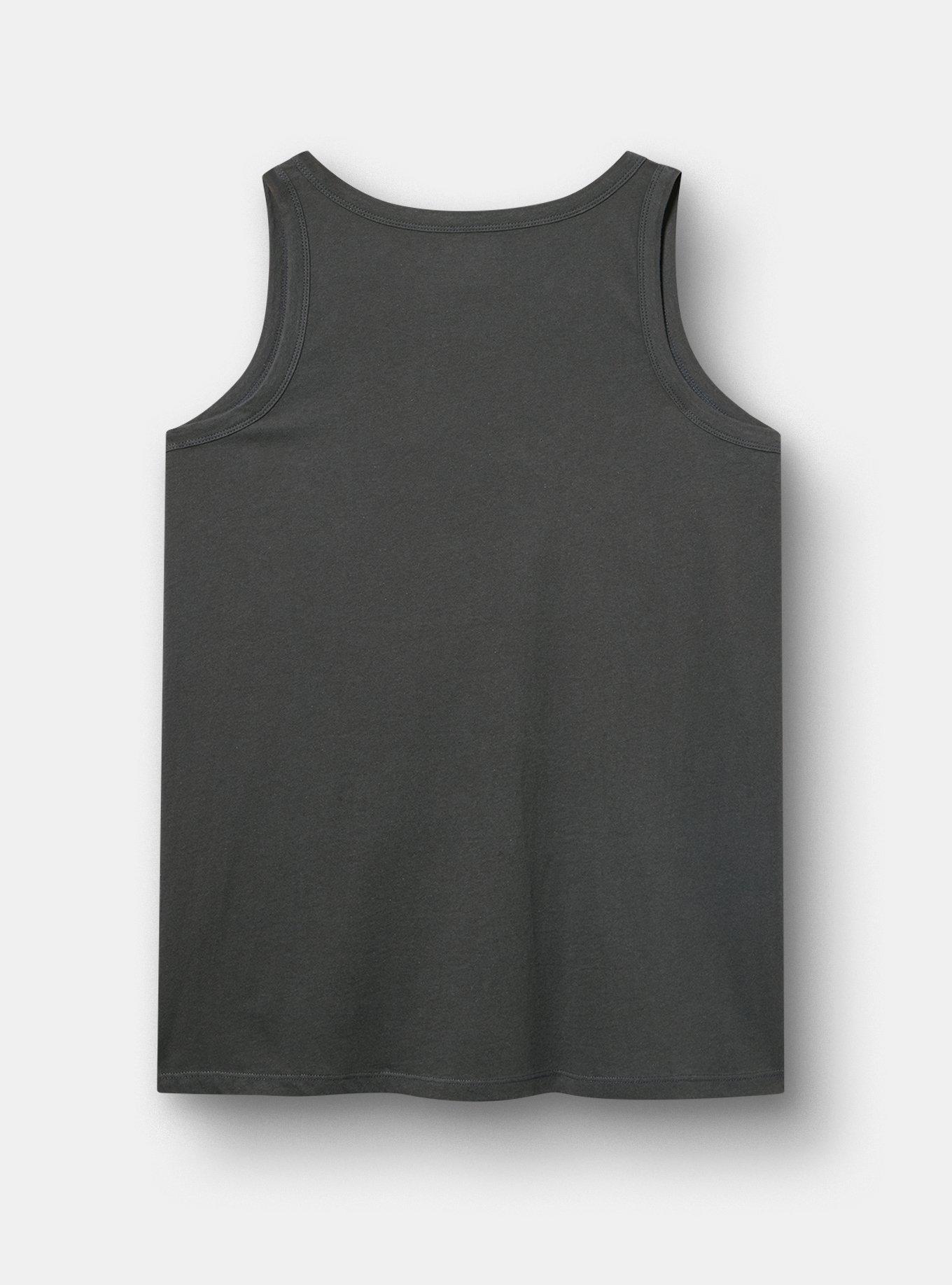 Heritage Jersey Scoop Tank, FLORAL STAR VINTAGE BLACK, alternate