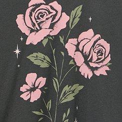 Heritage Jersey Scoop Tank, FLORAL STAR VINTAGE BLACK, swatch