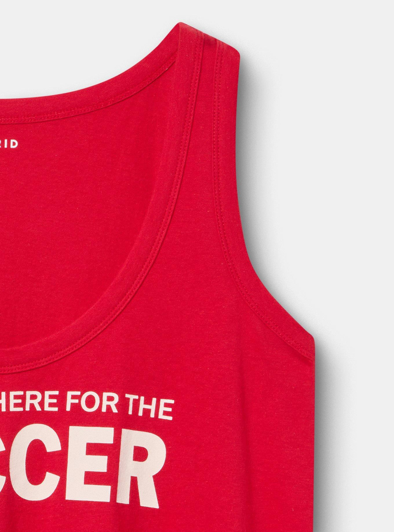 Heritage Jersey Scoop Tank, I SWEAR IM HERE FOR THE SOCCER JESTER RED, alternate