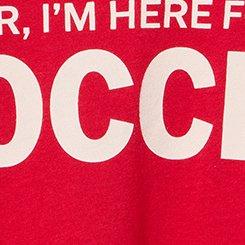 Heritage Jersey Scoop Tank, I SWEAR IM HERE FOR THE SOCCER JESTER RED, swatch