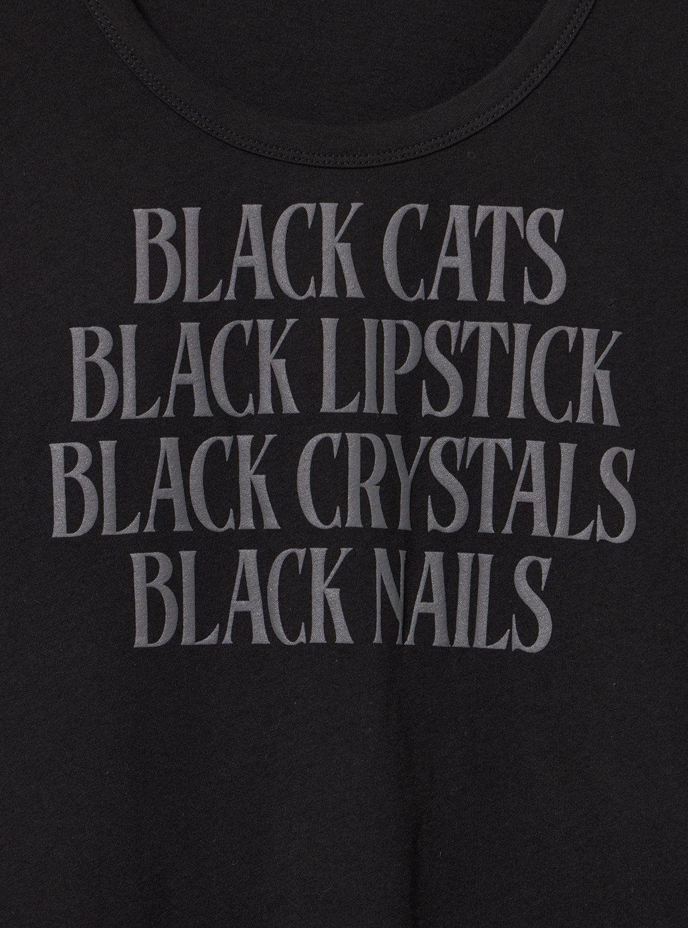 Heritage Jersey Scoop Tank, BLACK CATS DEEP BLACK, alternate