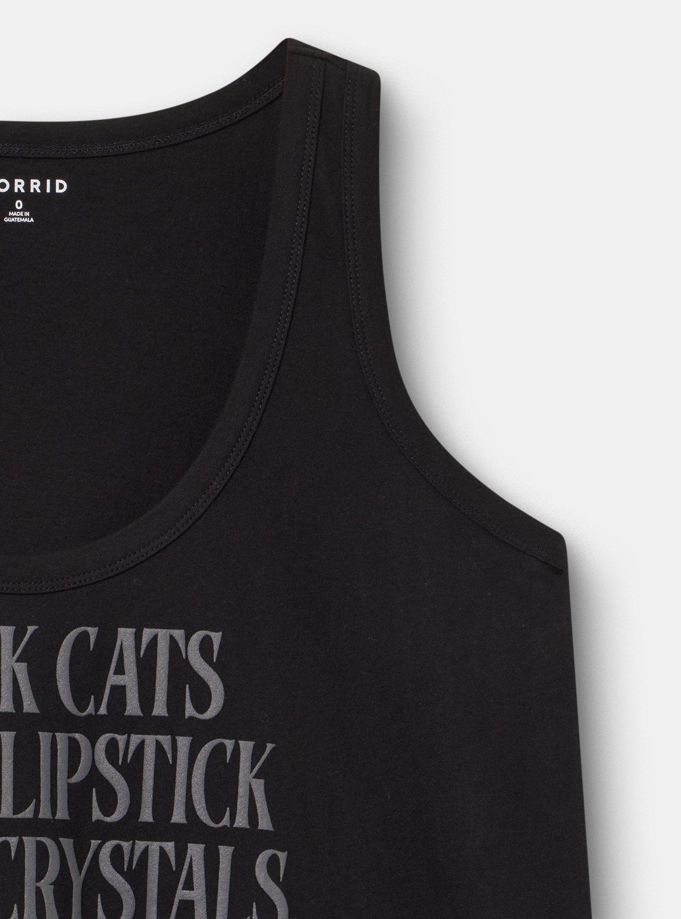 Heritage Jersey Scoop Tank, BLACK CATS DEEP BLACK, alternate