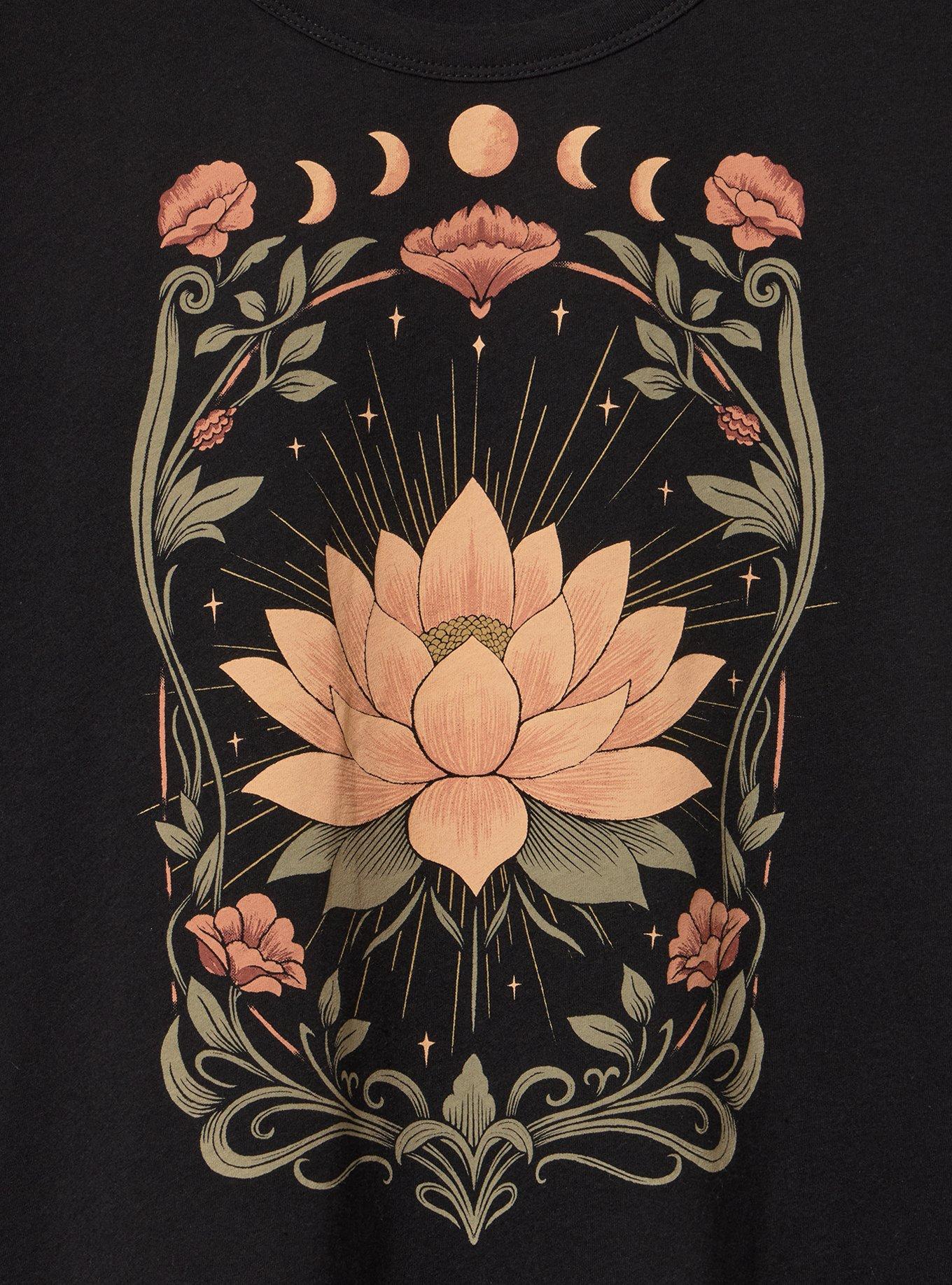 Heritage Jersey Scoop Tank, CELESTIAL LOTUS DEEP BLACK, alternate