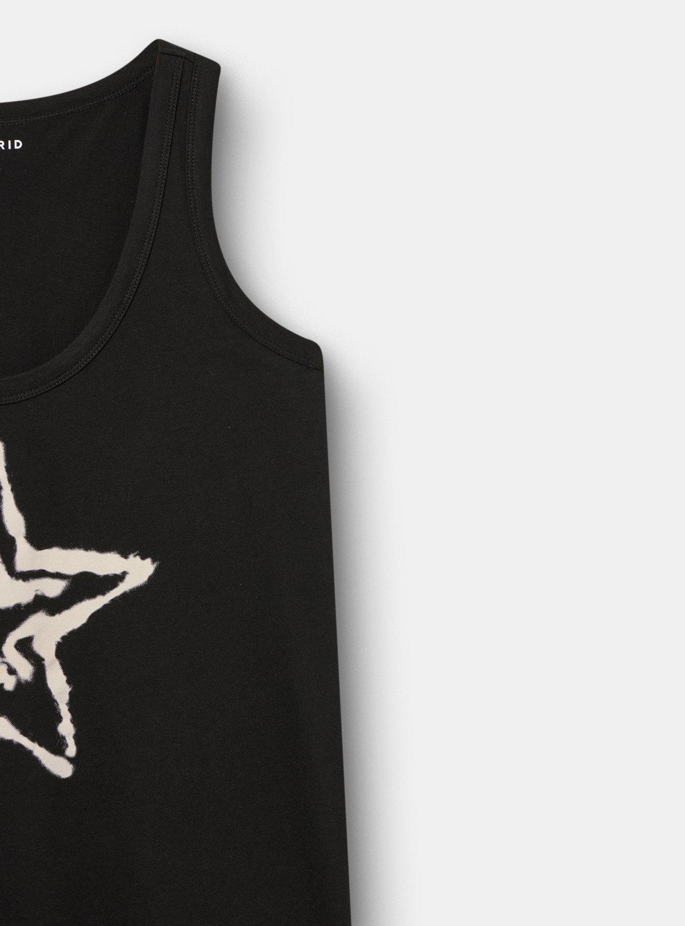 Heritage Jersey Scoop Tank, TIE DYE STAR DEEP BLACK, alternate
