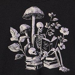 Heritage Jersey Scoop Tank, FLOWER SKELETON READING DEEP BLACK, swatch