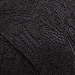 Nightfall XO Push-Up Plunge Lace Bra, RICH BLACK, swatch