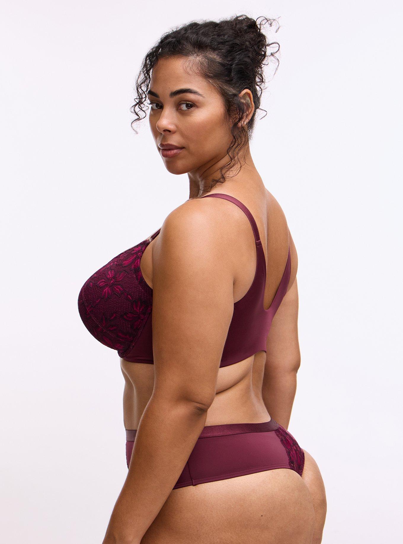 Plunge Push-Up Ava Lace Bra, FIG, alternate
