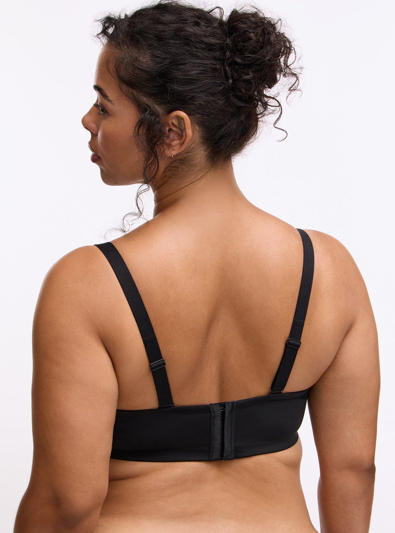 Plus Size Full Coverage Lightly Lined Bra, RICH BLACK, alternate
