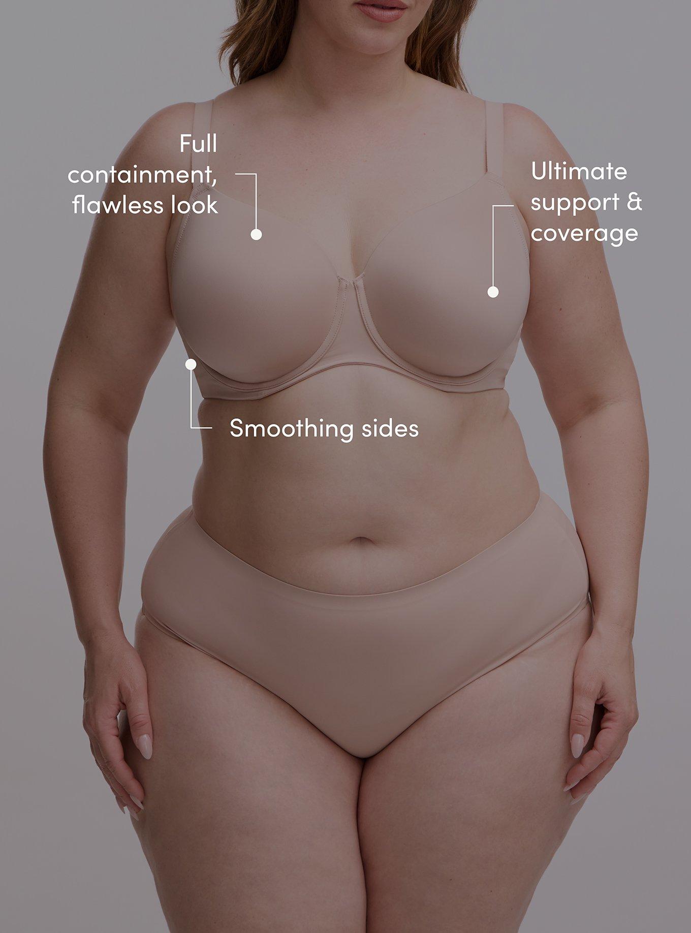 Plus Size Full Coverage Lightly Lined Bra, ROSE DUST, alternate