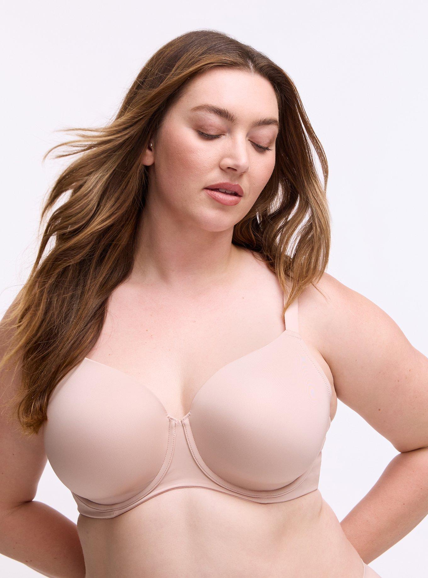 Plus Size Full Coverage Lightly Lined Bra, ROSE DUST, hi-res