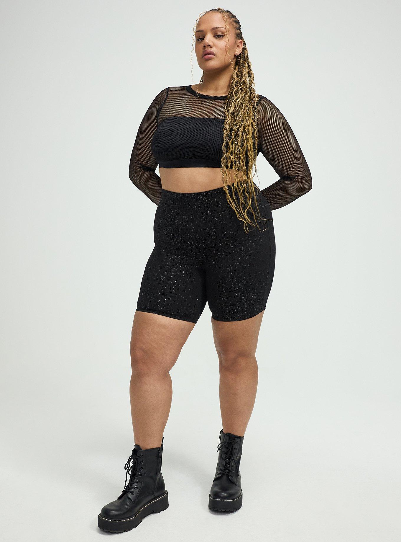 7'' Glitter Bike Short, DEEP BLACK, hi-res
