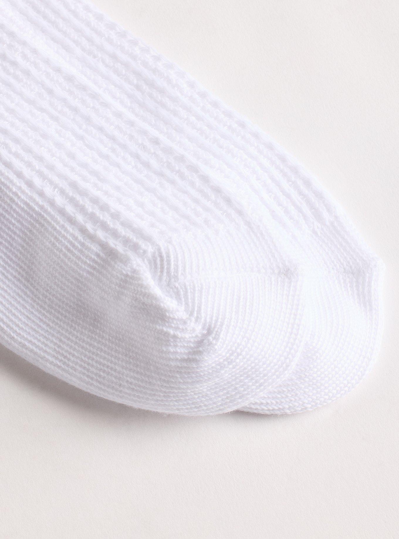 Slouchy Crew Sock, WHITE, alternate