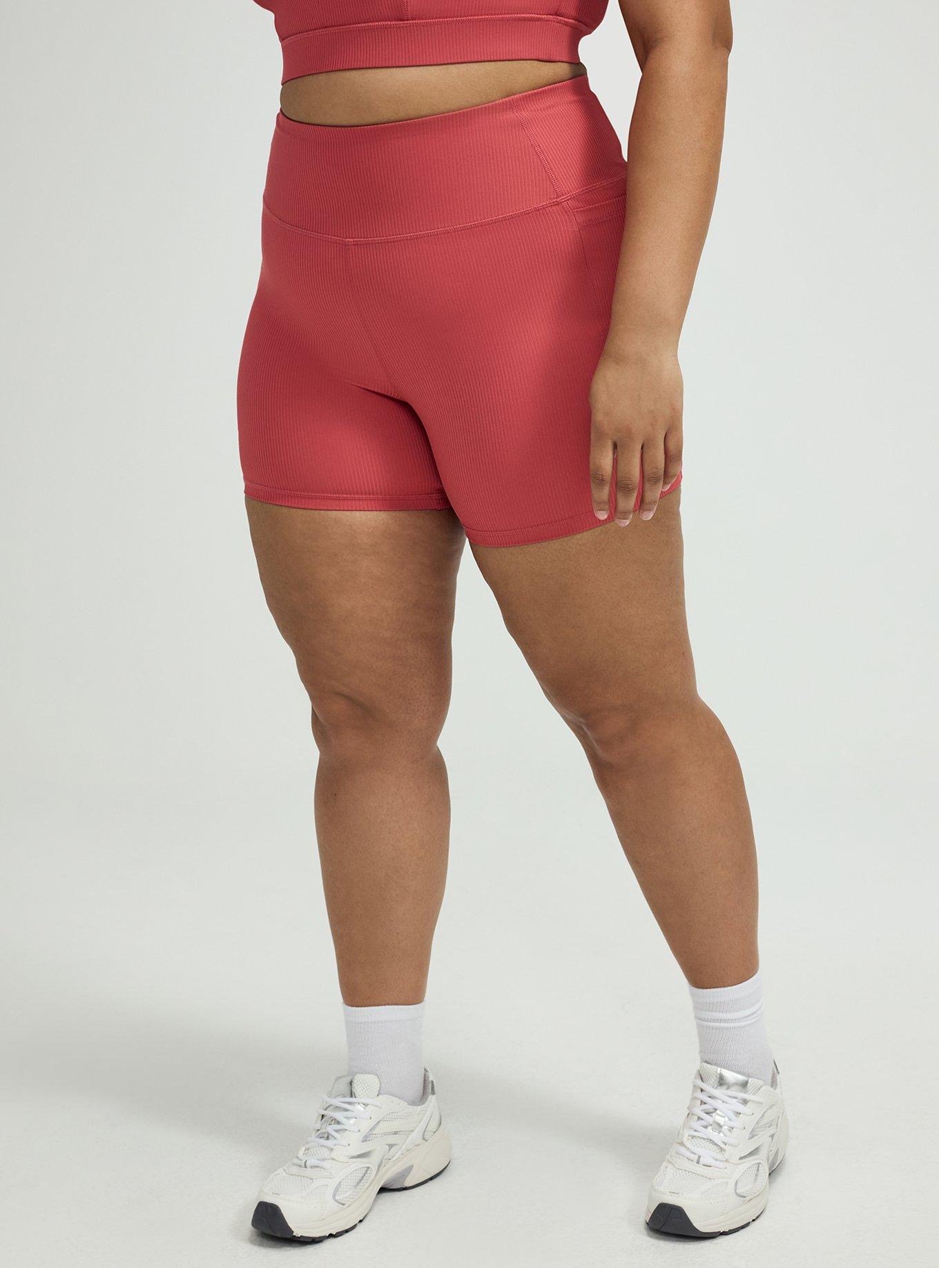 TRU 5'' Performance Rib Active Bike Short, HOLLY BERRY, alternate