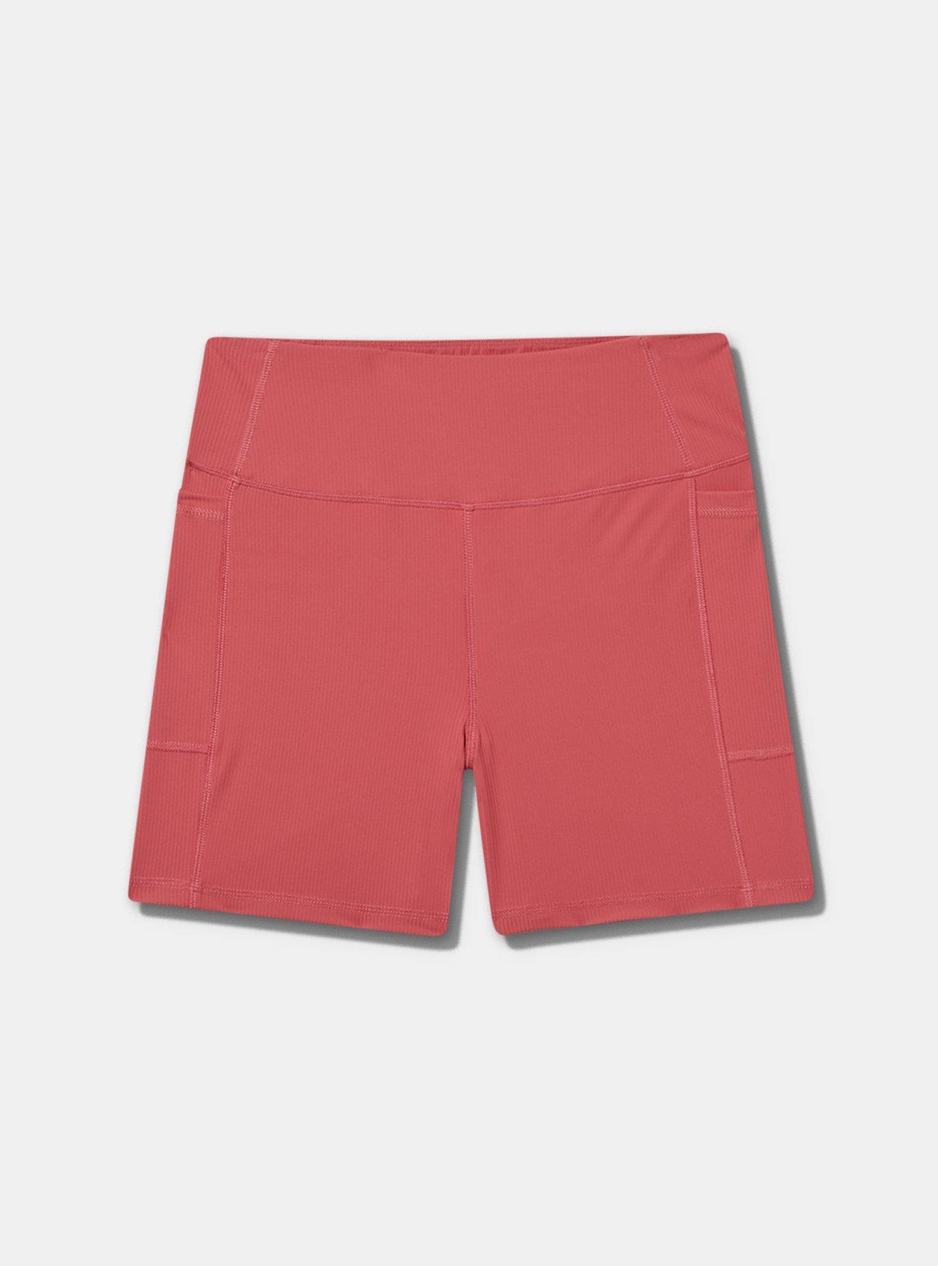 TRU 5'' Performance Rib Active Bike Short, HOLLY BERRY, flat