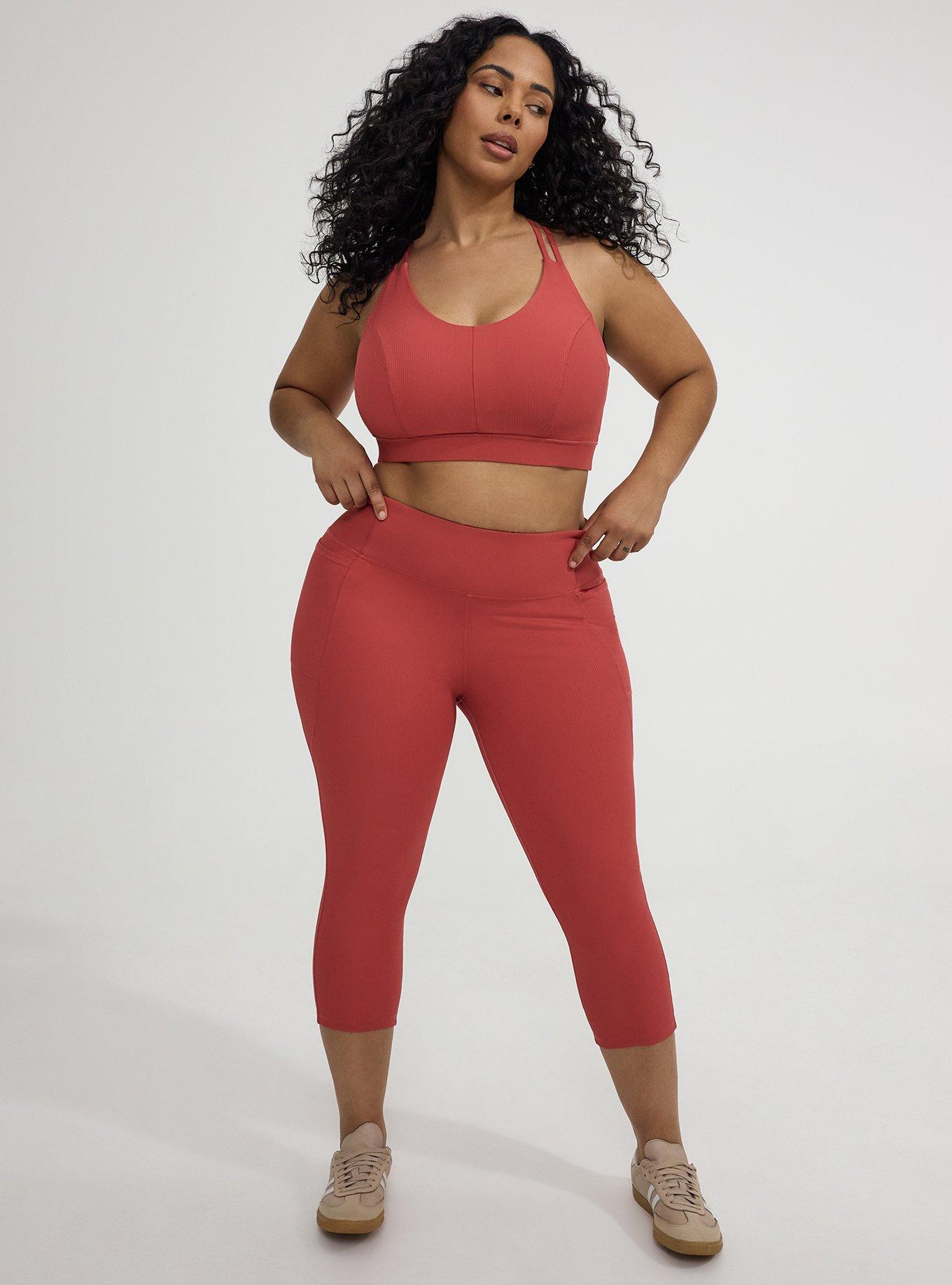 TRU Performance Rib Capri Legging, HOLLY BERRY, hi-res