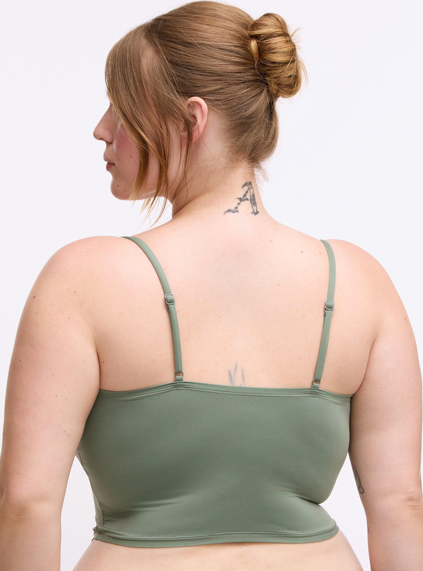Butter & Lace Crop Tank, AGAVE GREEN, alternate