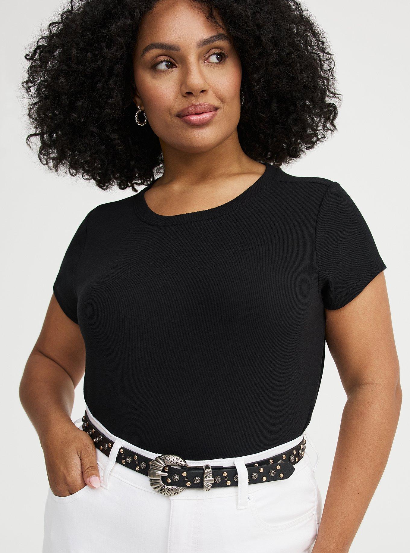 Studded Floral Western Belt, BLACK, alternate