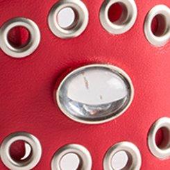 Western Stone Denim Belt, RED, swatch