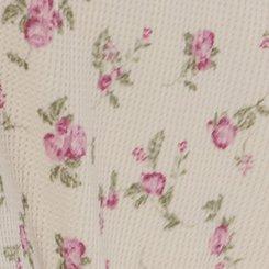Baby Waffle Lounge Gown, LINK FLORAL WHISPER WHITE, swatch