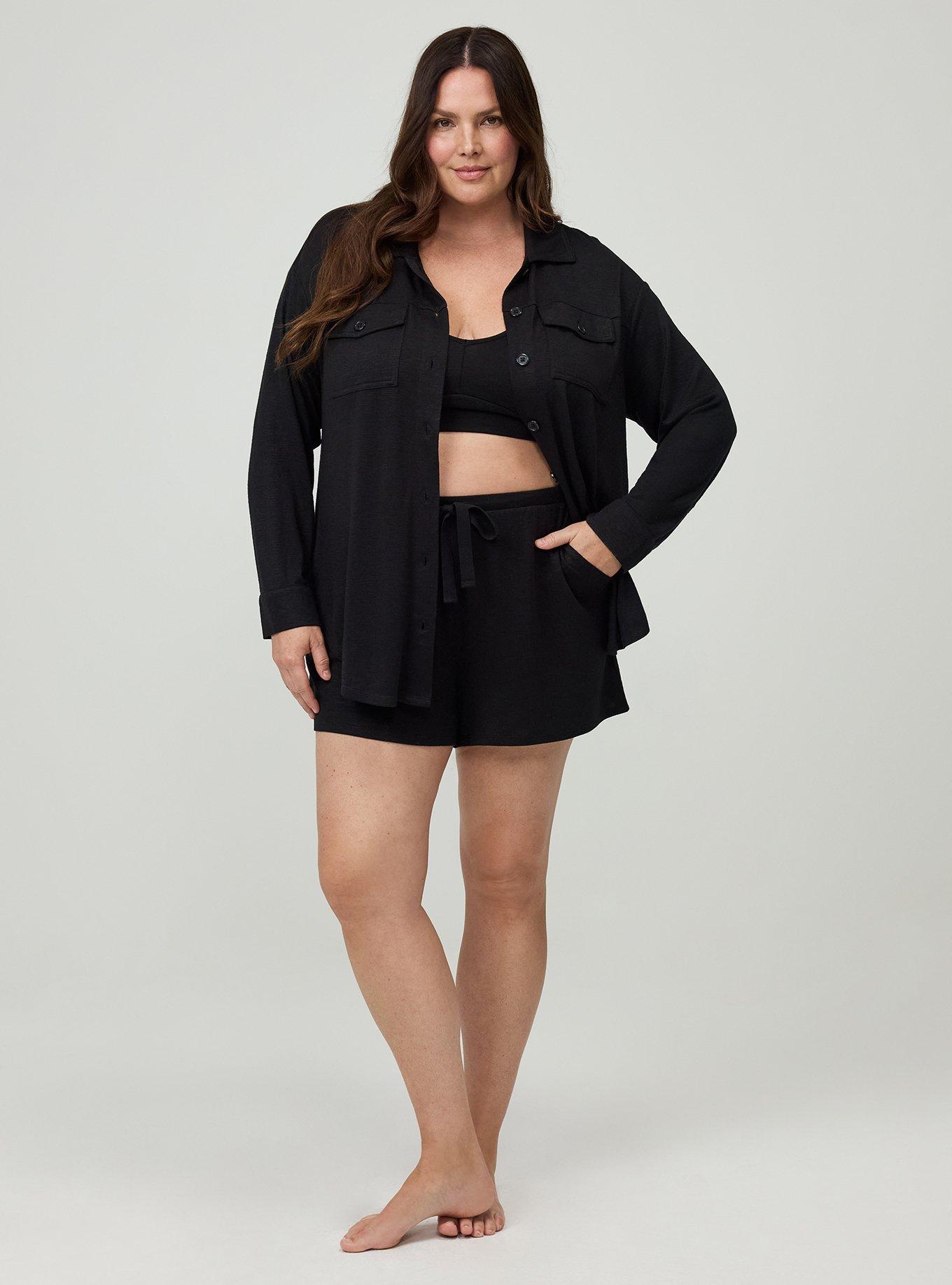 Hacci Lounge Shacket, DEEP BLACK, alternate