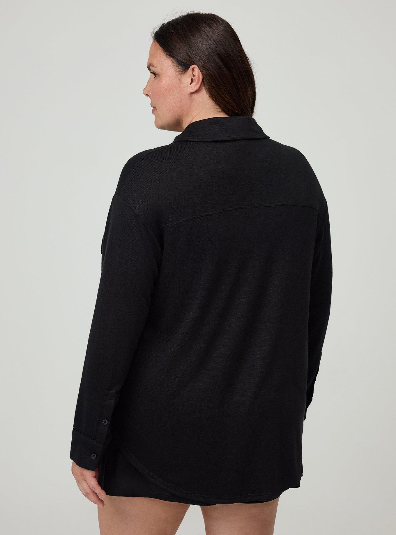 Hacci Lounge Shacket, DEEP BLACK, alternate
